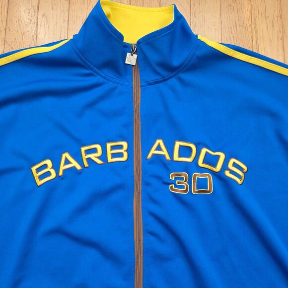 BARBADOS Jacket Mens 5XL Blue Full Zip STAR COMPANY Soccer Track Athleisure - Picture 2 of 8